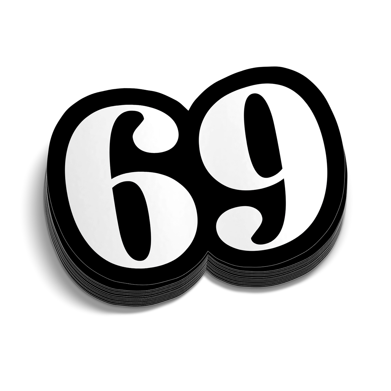 69 Hard Hat Decal