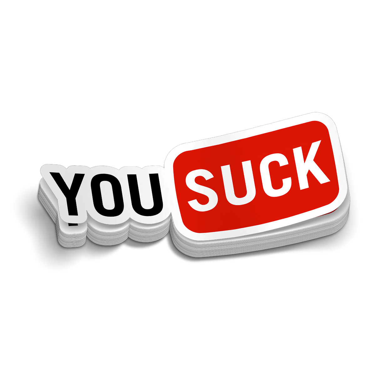 You Suck - Hard Hat Decal