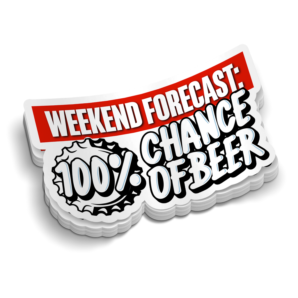 Weekend Forecast - Hard Hat Decal