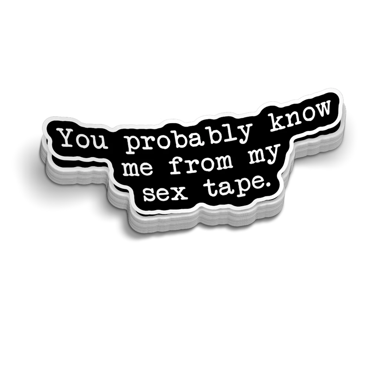 Sex Tape - Hard Hat Decal