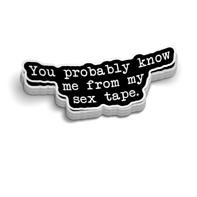 Sex Tape - Hard Hat Decal