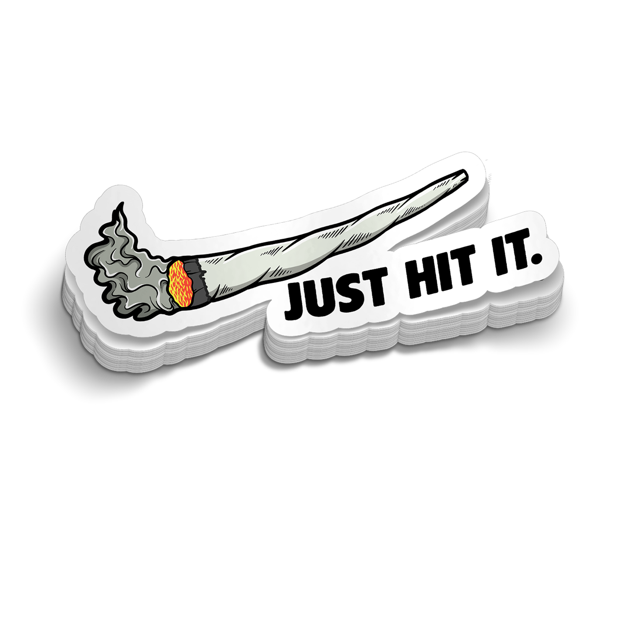 Just Hit It - Hard Hat Decal