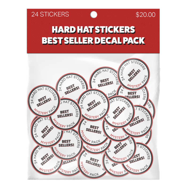 Hard Hat Sticker Best Sellers 24 Pack - $25
