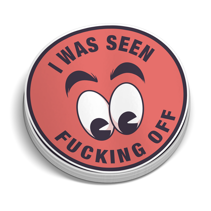 I Was Seen - Hard Hat Decal