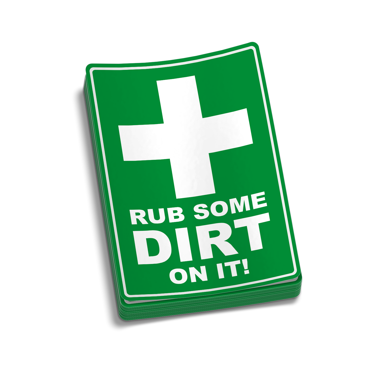 Rub Some Dirt On It  -  Hard Hat Decal