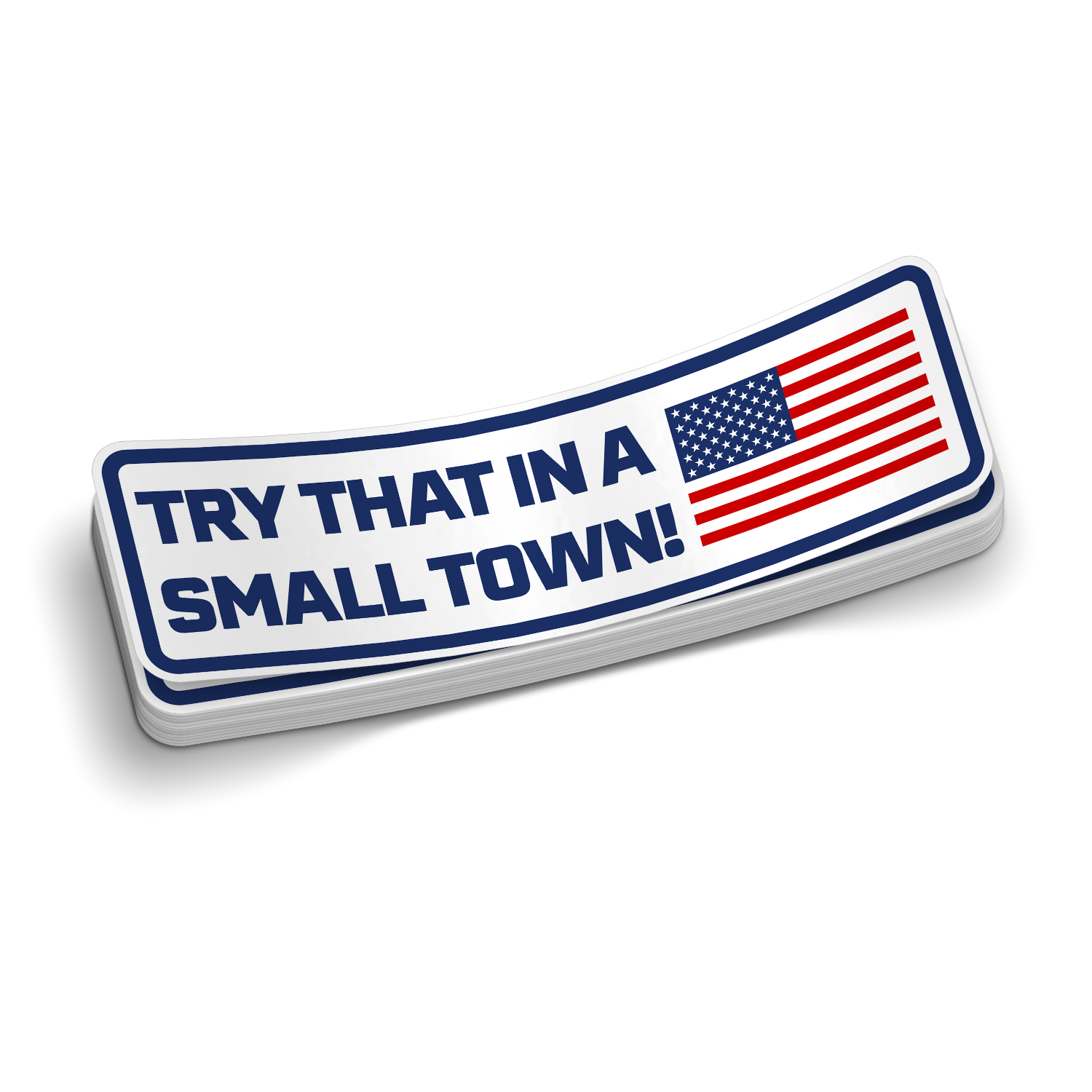 Small Town - Hard Hat Decal