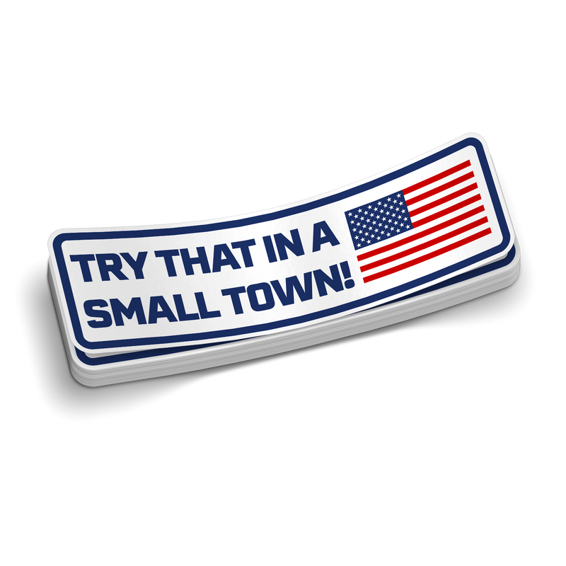 Small Town - Hard Hat Decal