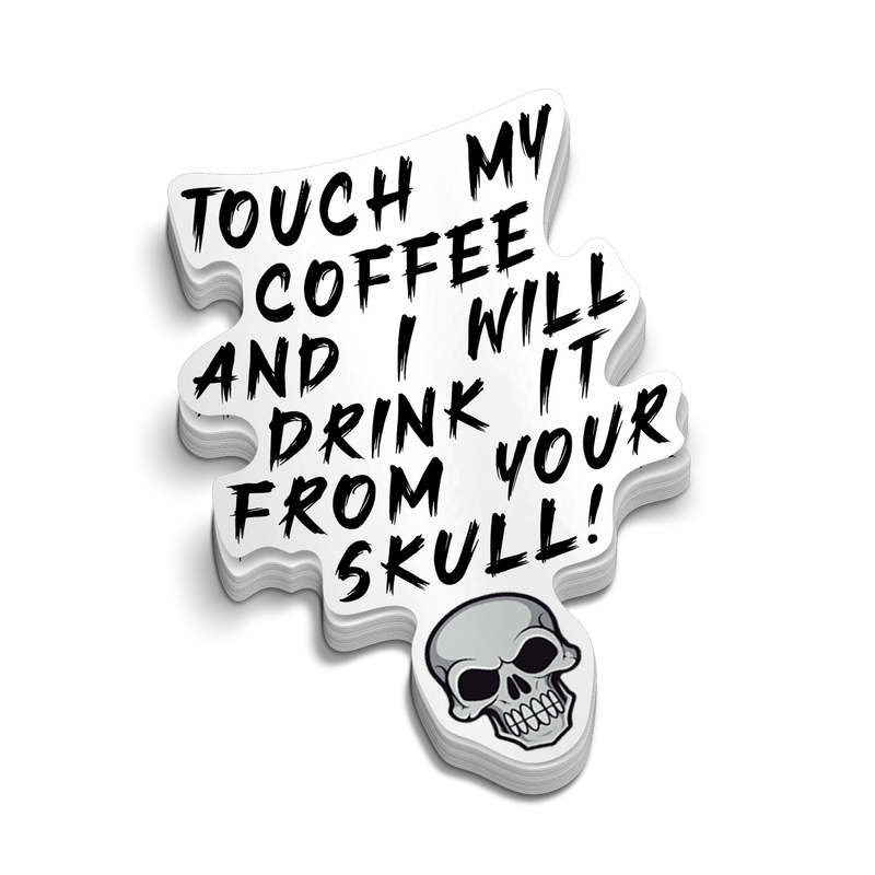 Coffee Skull Decal
