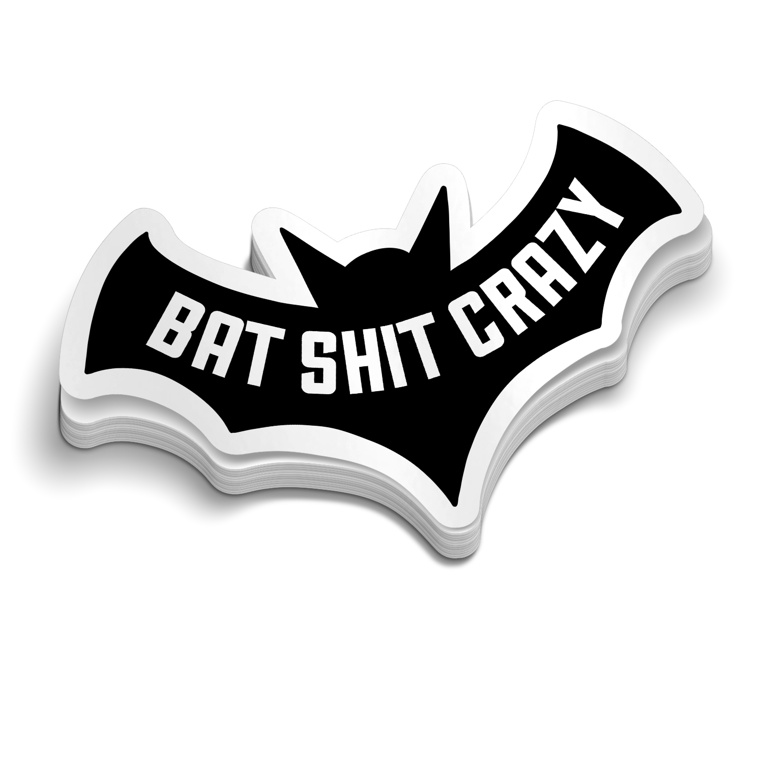 Bat Shit Crazy  -  Hard Hat Decal