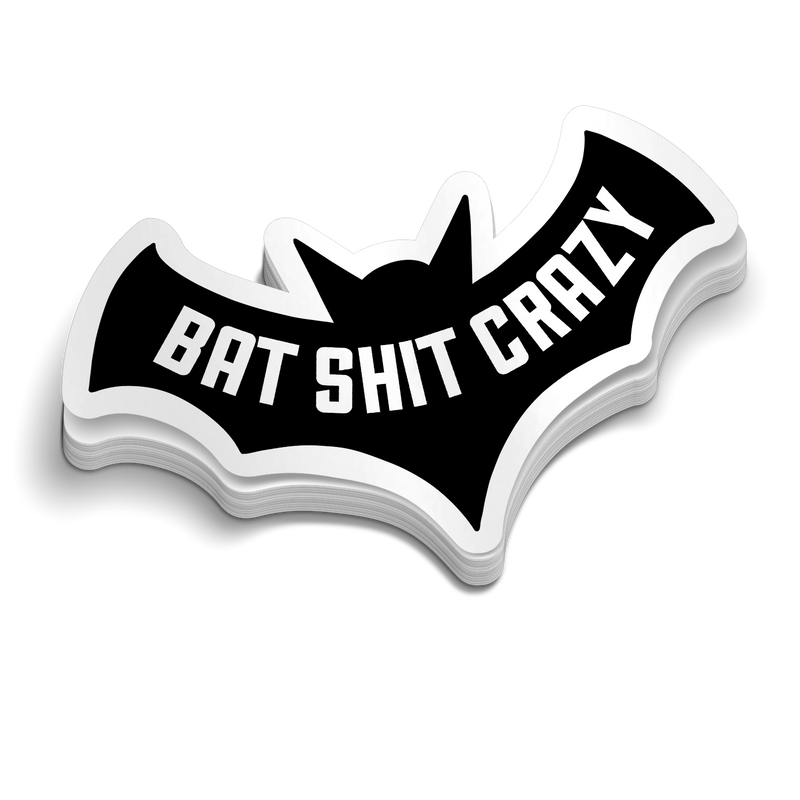 Bat Shit Crazy  -  Hard Hat Decal