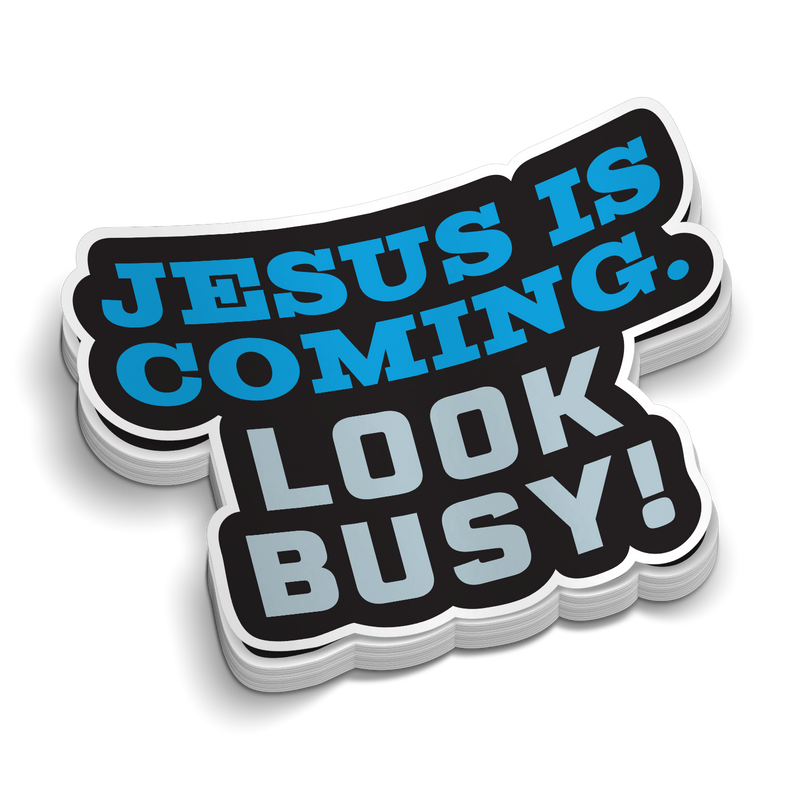 Look Busy -  Hard Hat Decal