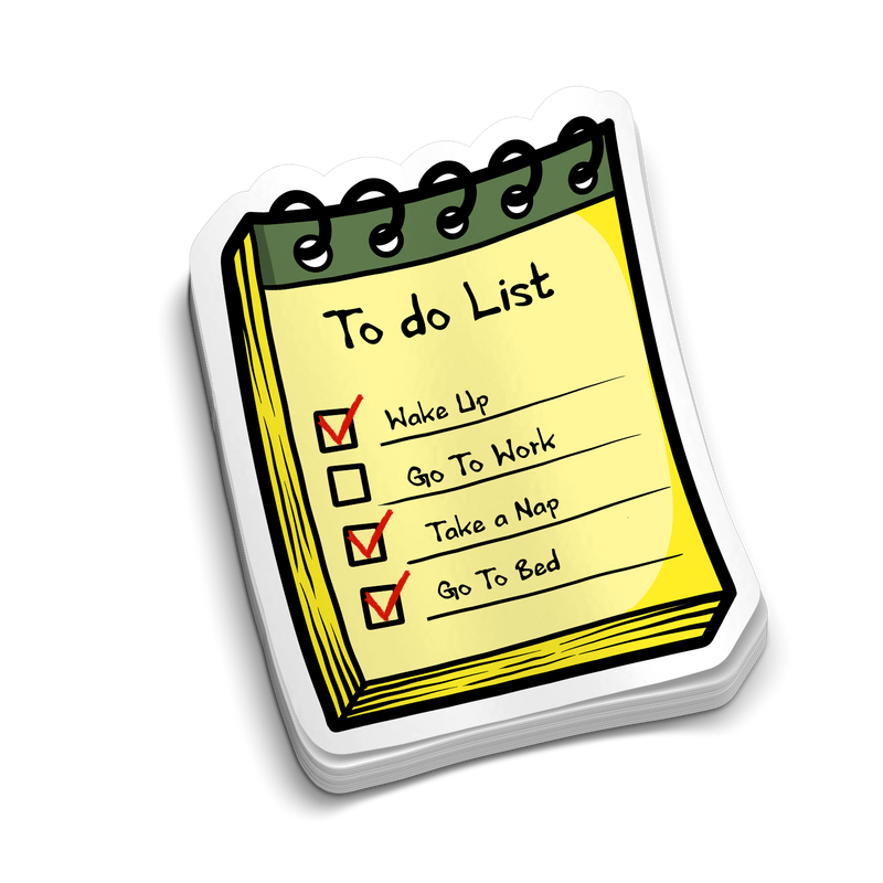 To Do List -  Hard Hat Decal