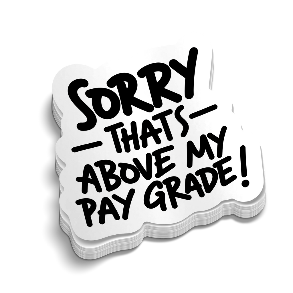 Pay Grade - Hard Hat Decal