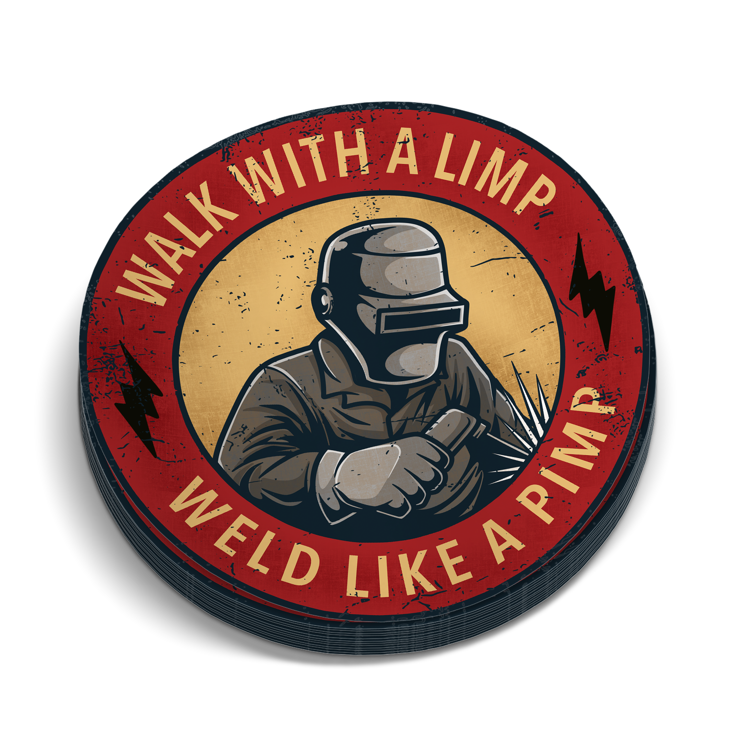 Weld Like A Pimp Sticker