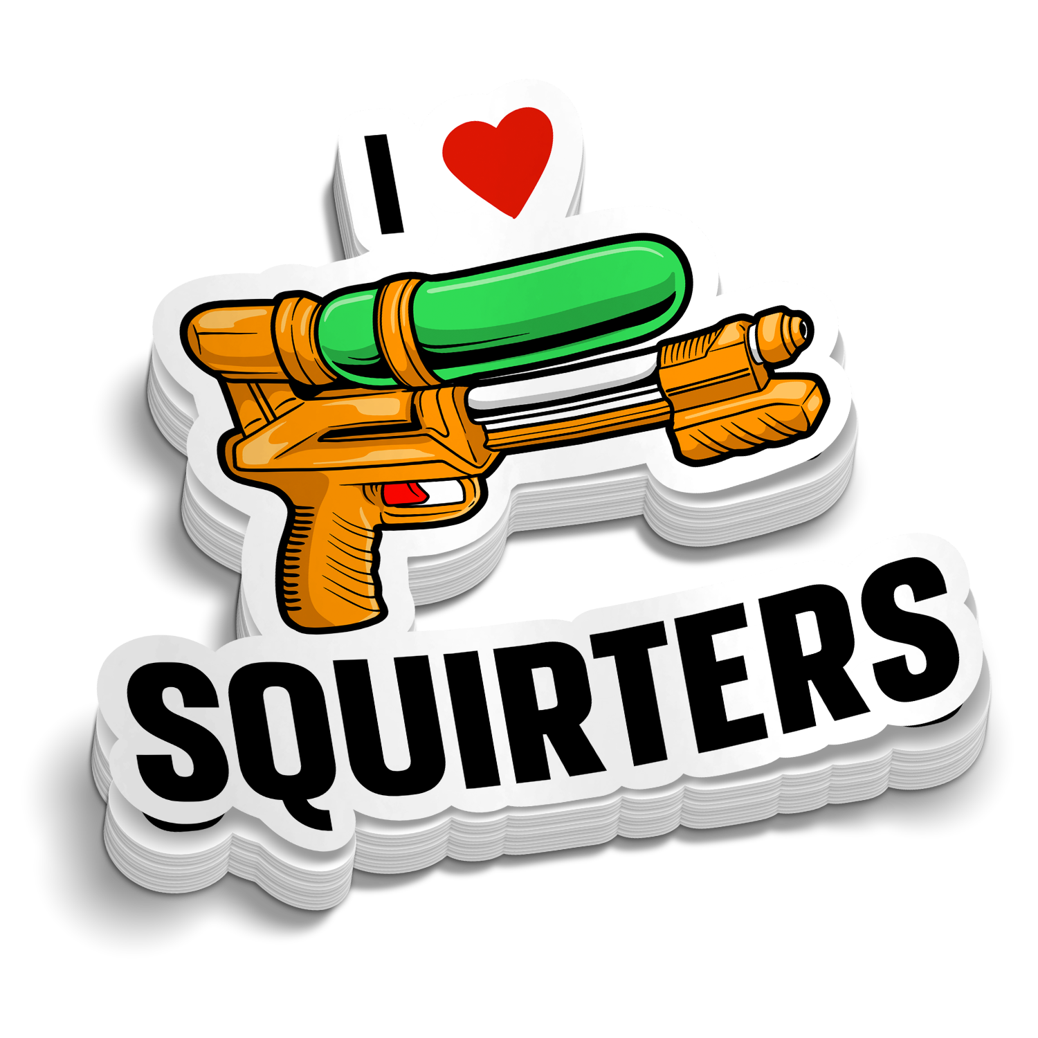 Squirters - Hard Hat Decal