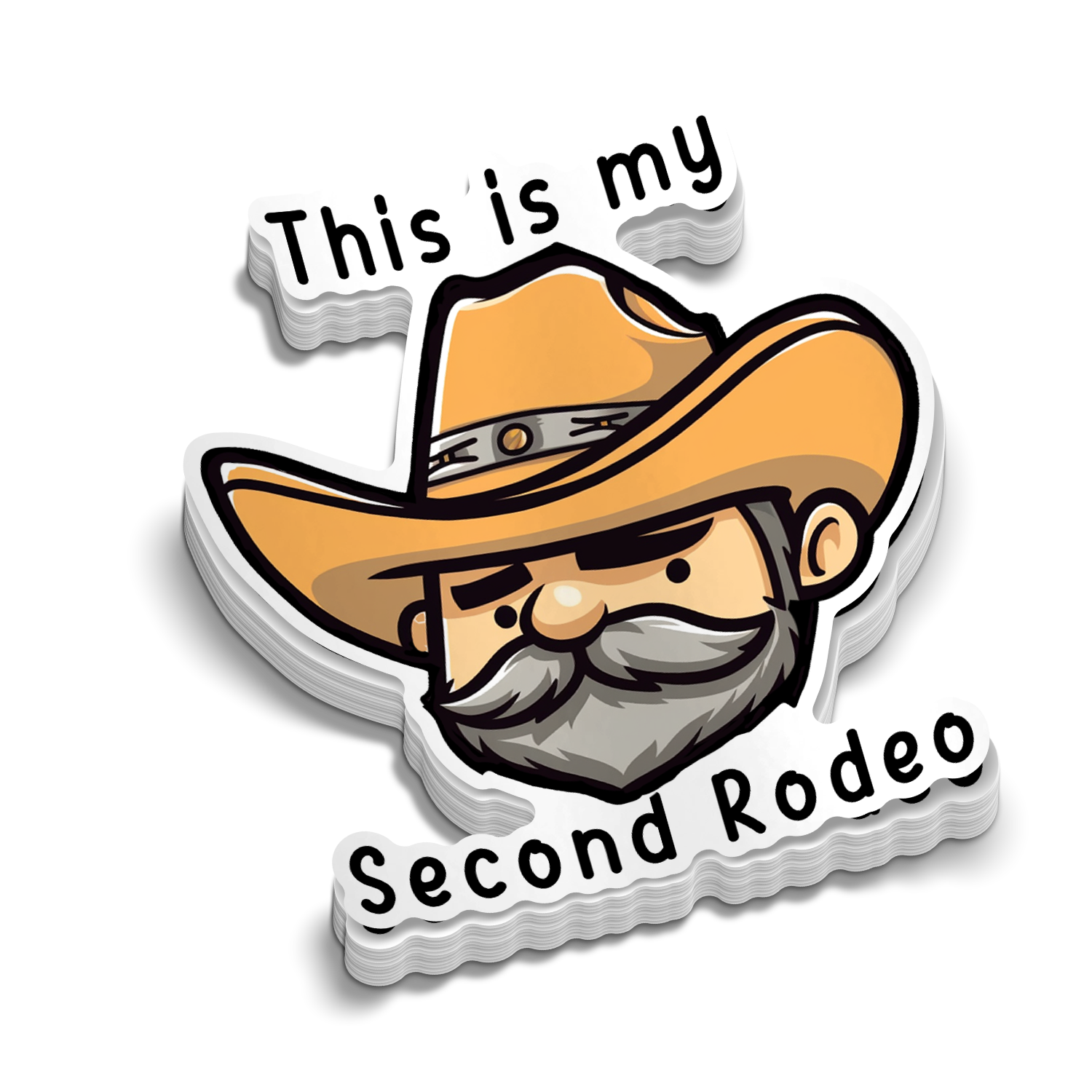 Second Rodeo - Hard Hat Decal