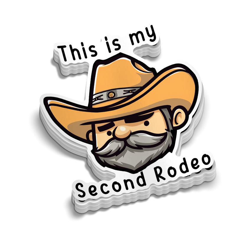 Second Rodeo - Hard Hat Decal