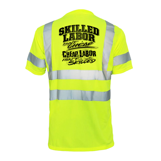 Skilled Labor- Reflective Safety T-Shirt