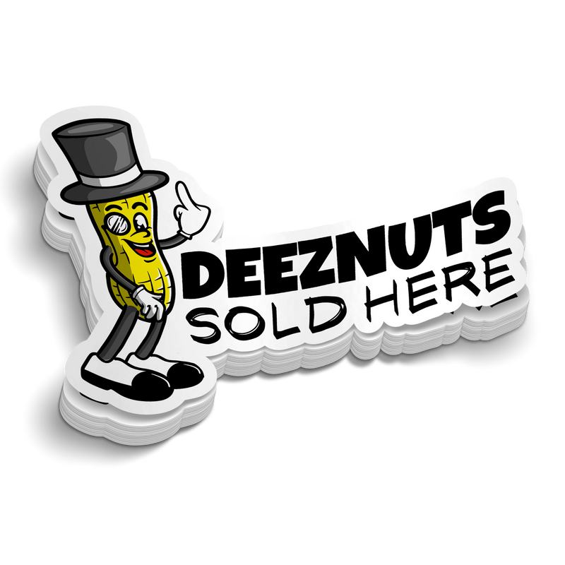 DeezNuts Sold Here - Hard Hat Decal