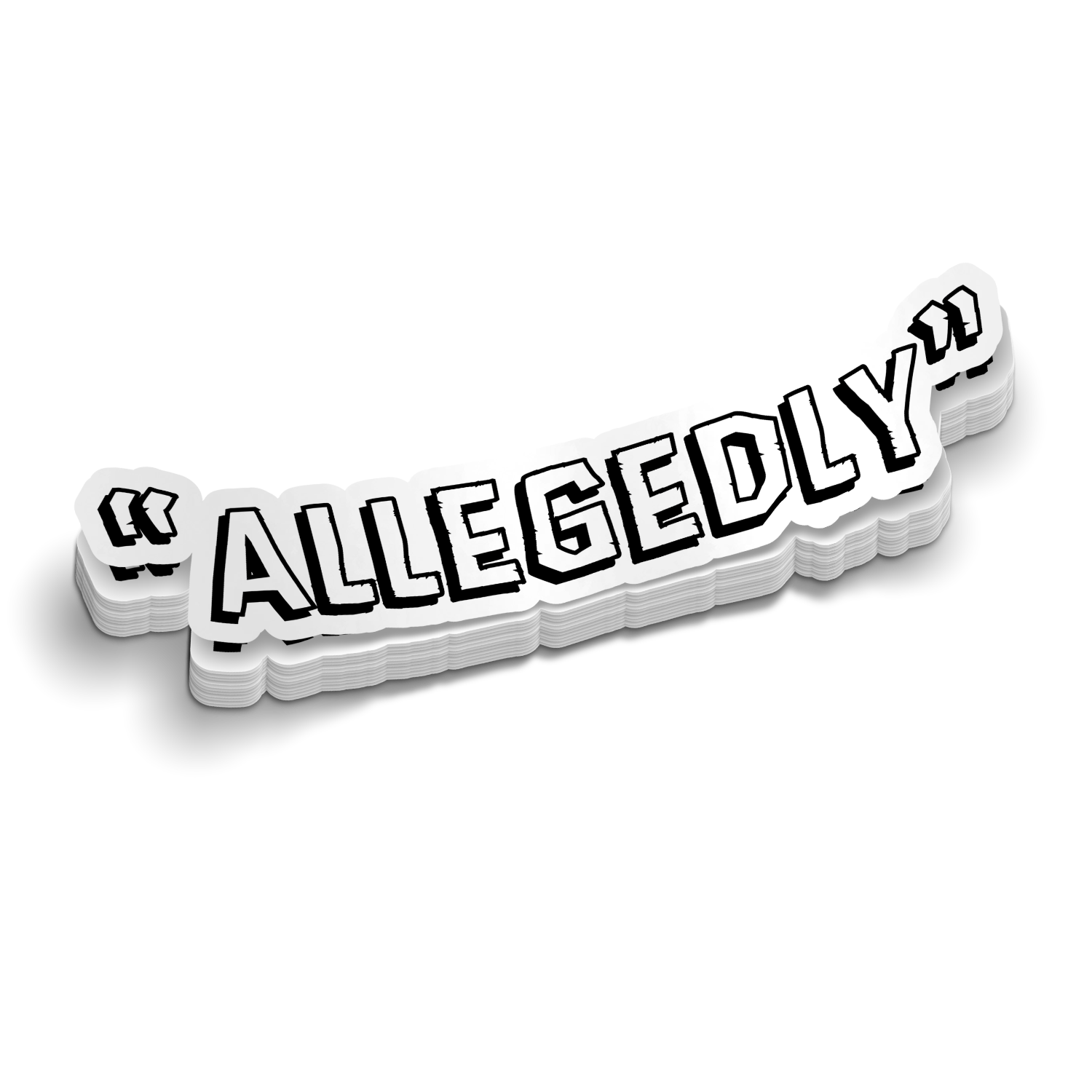 Allegedly - Hard Hat Decal