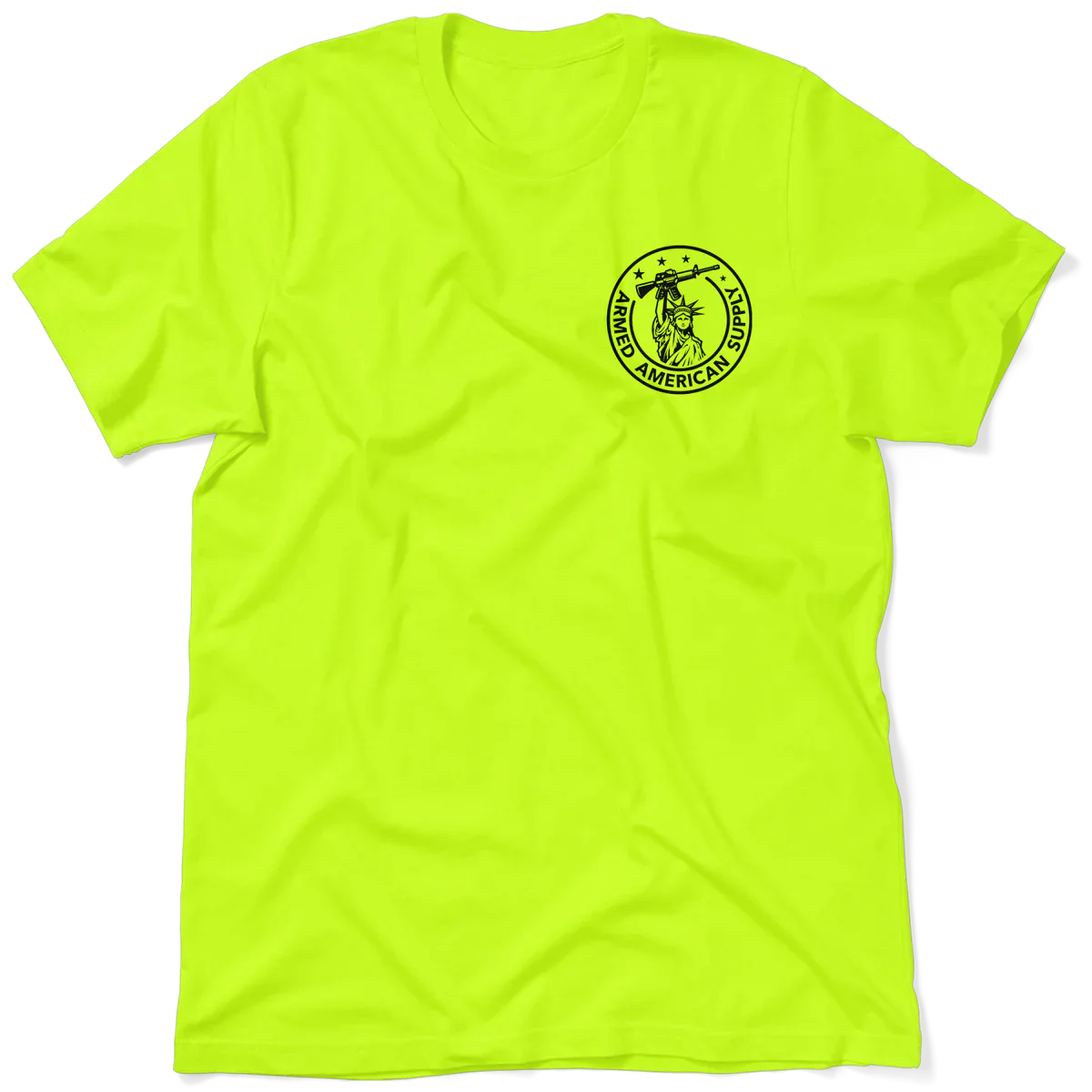 Violence - Safety Yellow Pocket T-Shirt