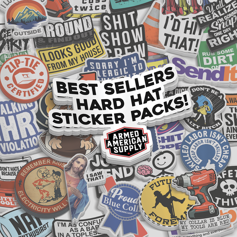 Hard Hat Sticker Best Sellers Pack