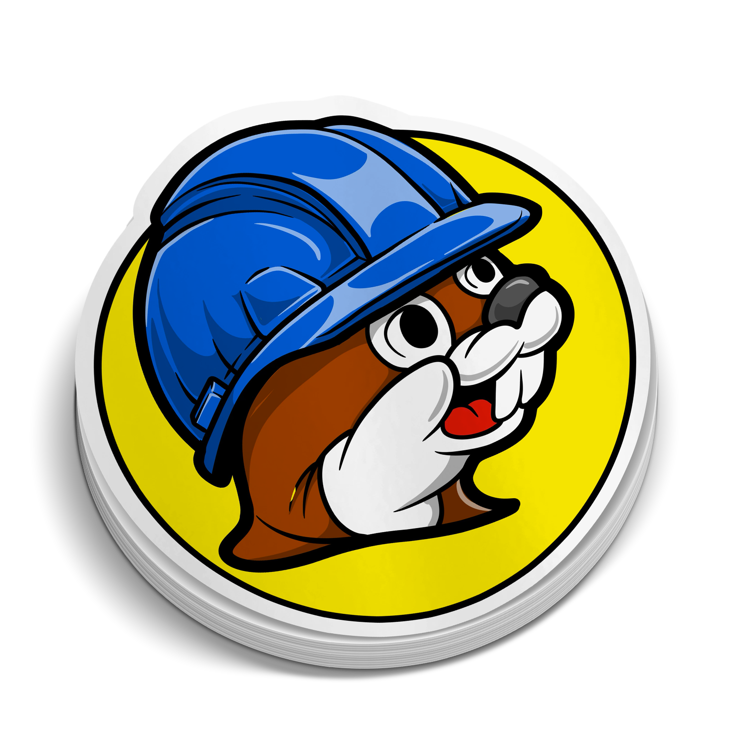 The Beaver Hard Hat Decal