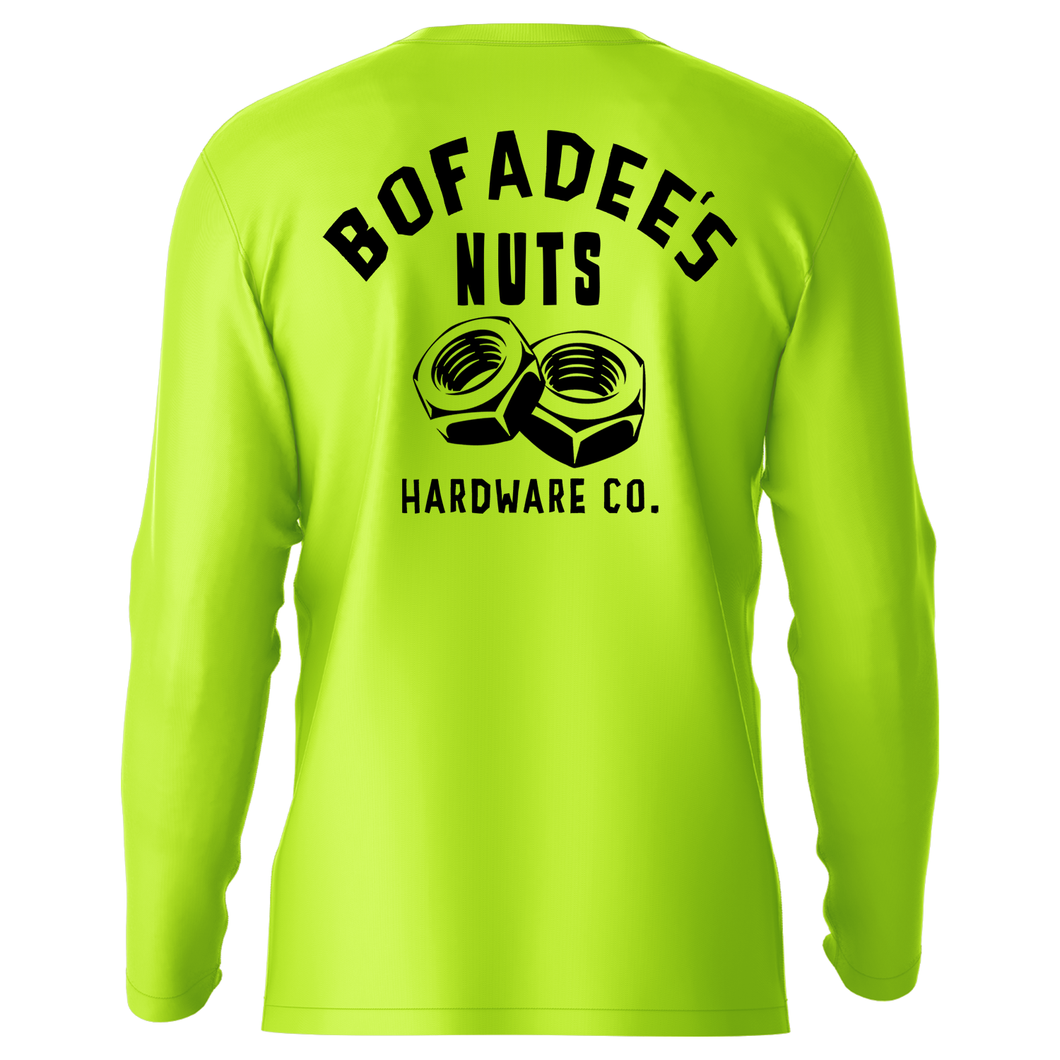 Bofadee's Nuts - Hi-Visibility UPF 50 Long Sleeve Sun Shirt