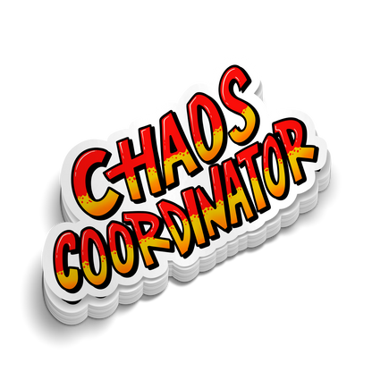 Chaos Coordinator - Hard Hat Decal