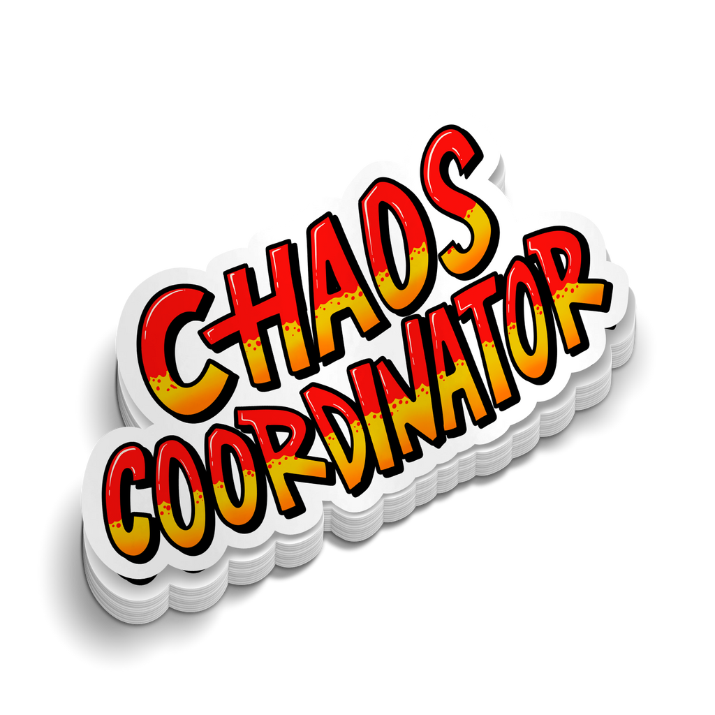Chaos Coordinator - Hard Hat Decal