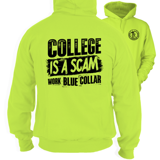 College - Safety Yellow Hi-Vis Hoodie