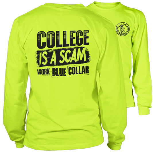 College - Long Sleeve Safety Yellow Hi-Vis