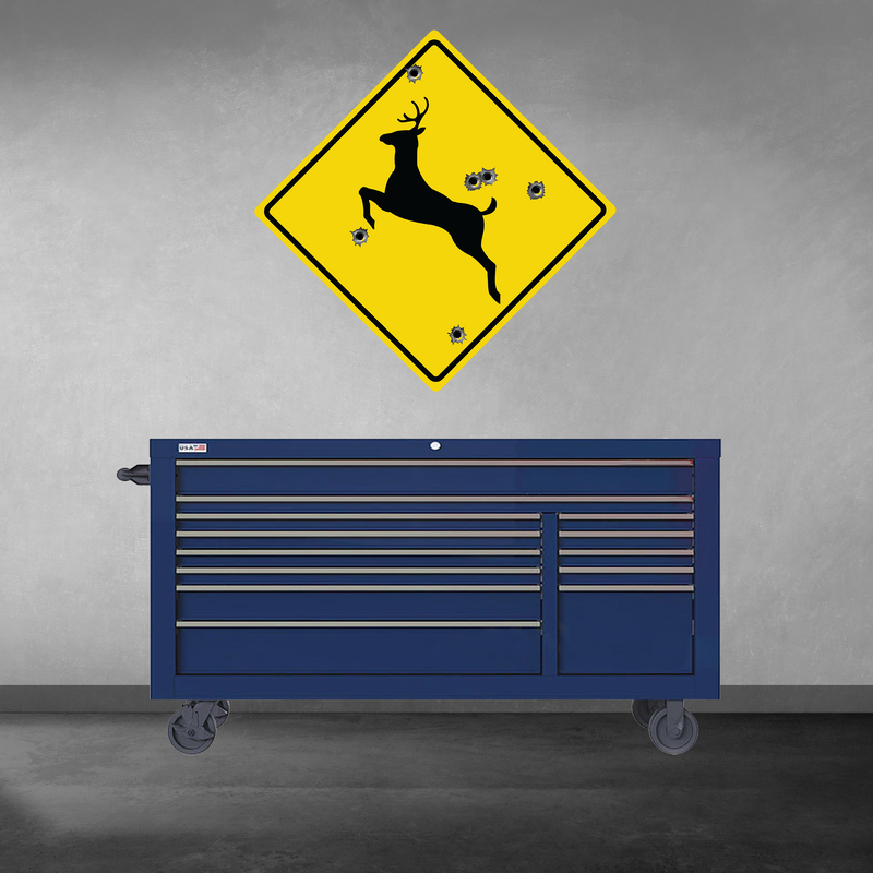 Deer Crossing Garage Wall Decal