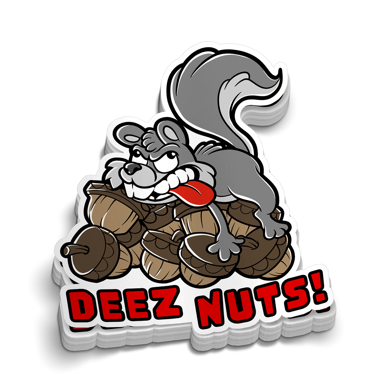 Deez Nuts - Squirrel - Hard Hat Decal