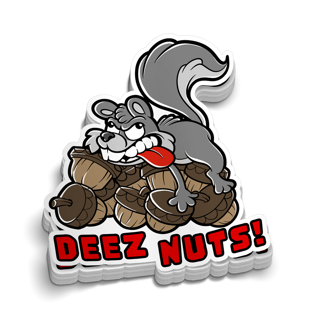 Deez Nuts - Squirrel - Hard Hat Decal