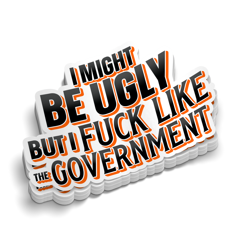 F Like The Government - Hard Hat Decal