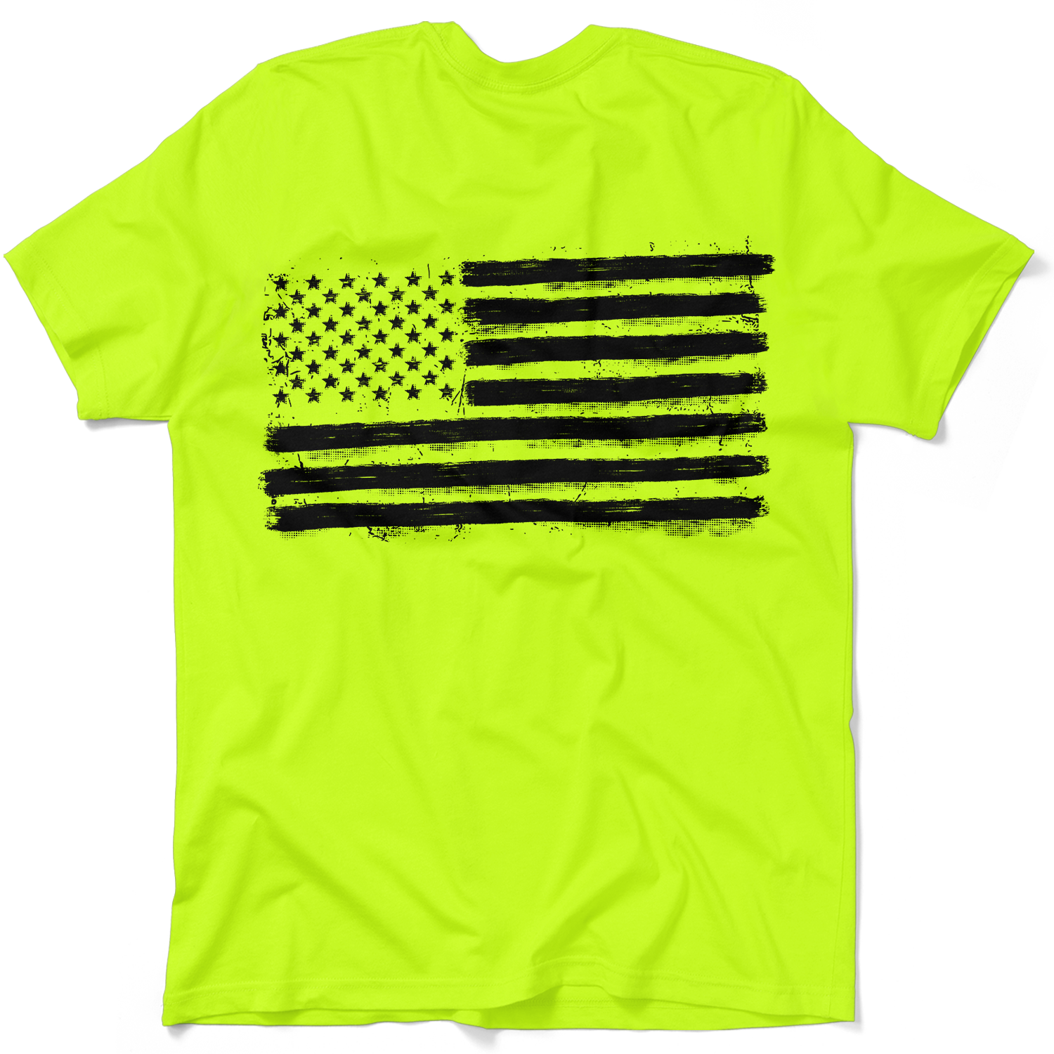 Old Glory - Safety Yellow Hi-Vis T-Shirt