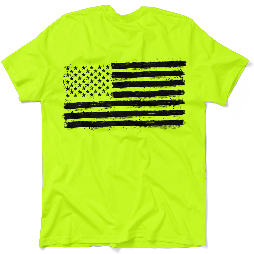 Old Glory - Safety Yellow Hi-Vis T-Shirt