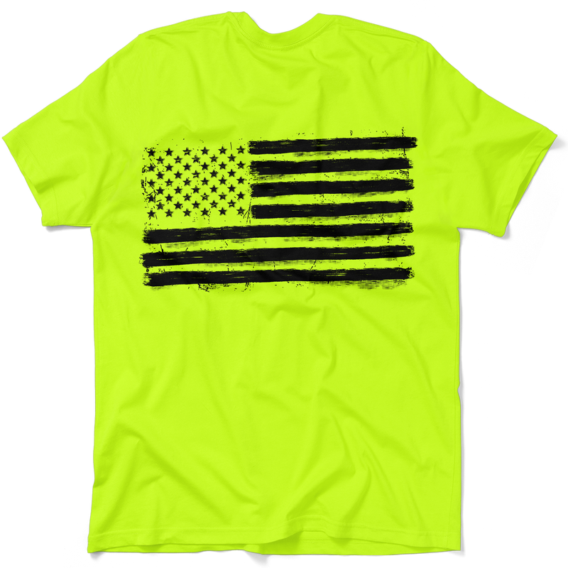 Old Glory - Safety Yellow Hi-Vis T-Shirt