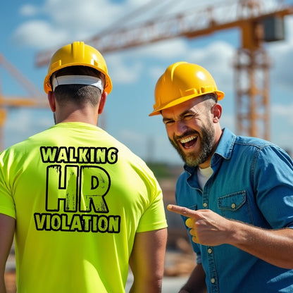 Walking HR Violation - Long Sleeve Hi-Vis T-Shirt