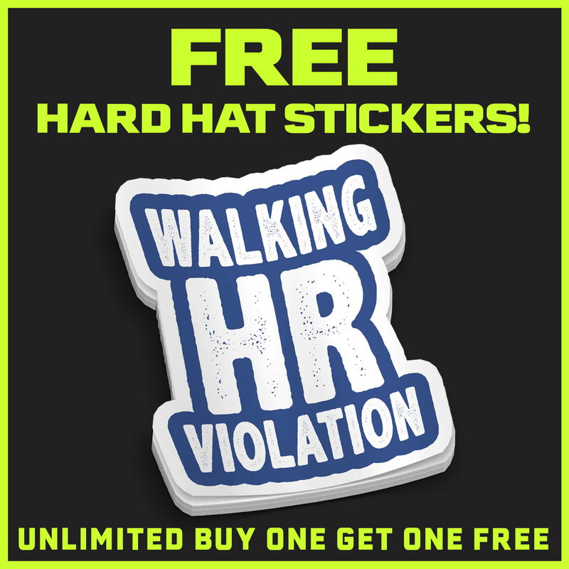 HR Violation Hard Hat Decal