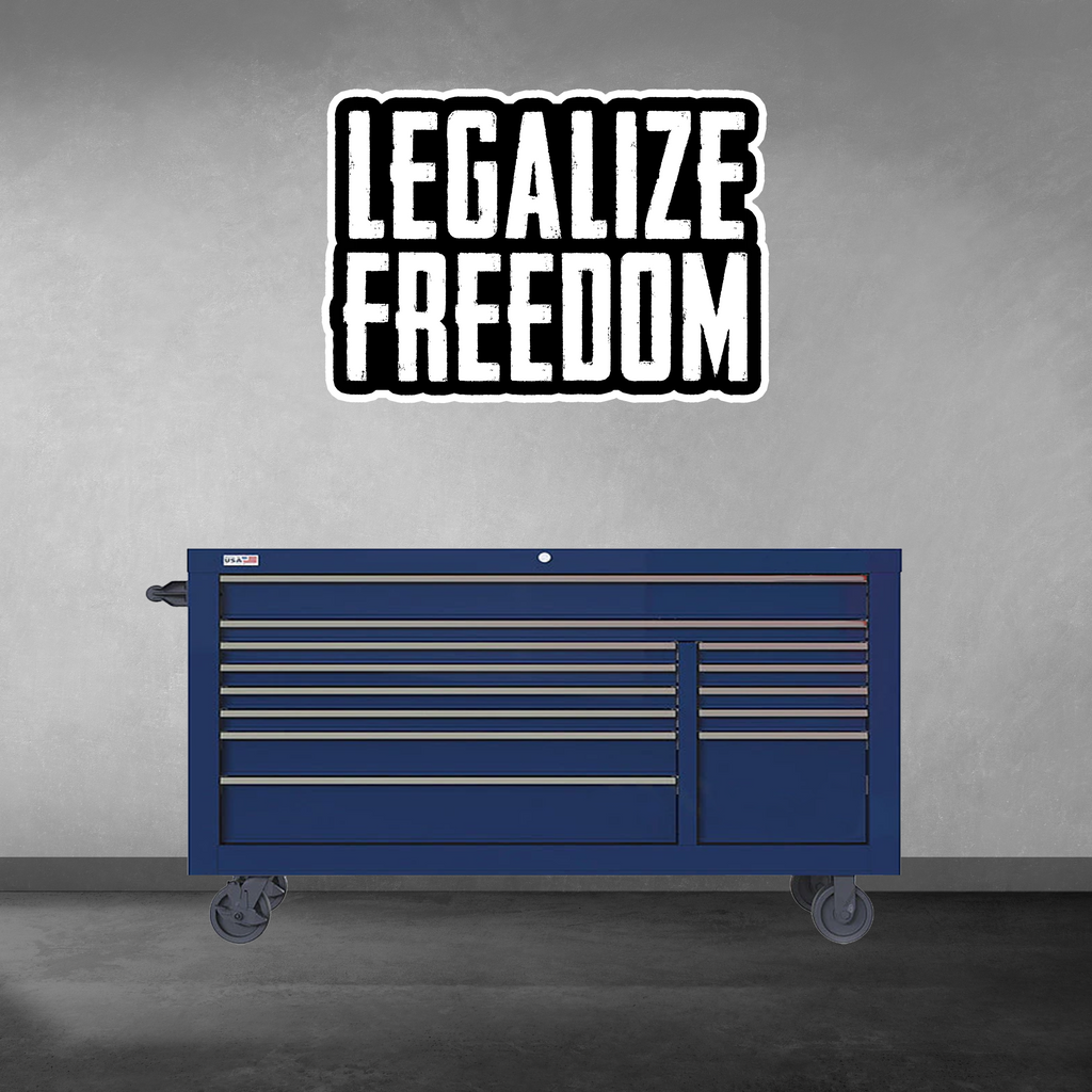 Legalize Freedom Garage Wall Decal