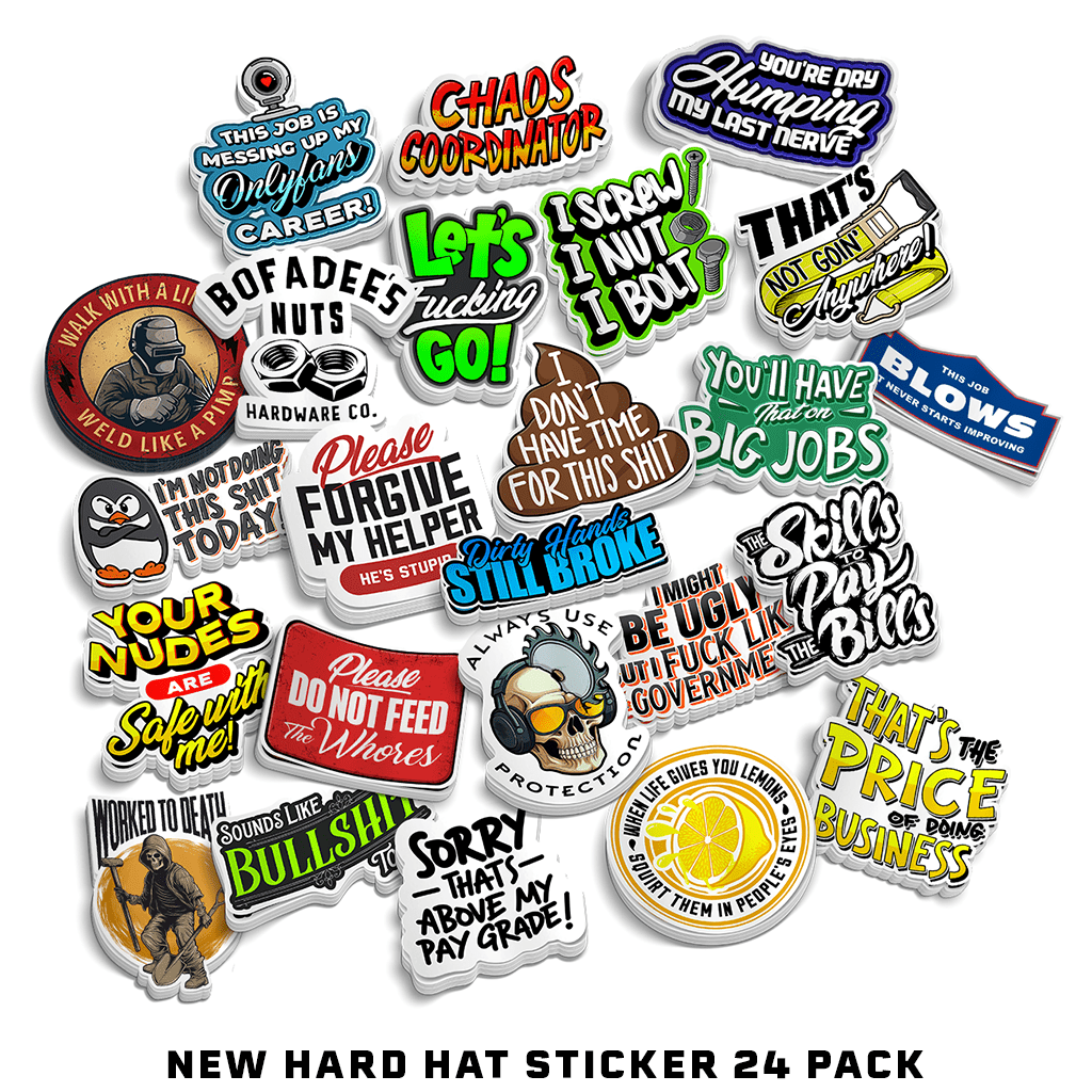 New - Hard Hat Sticker 24 Pack – Armed American Supply