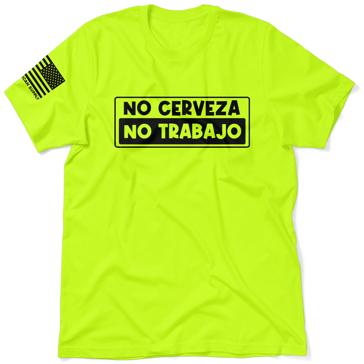 No Cerveza - Safety Yellow T-Shirt