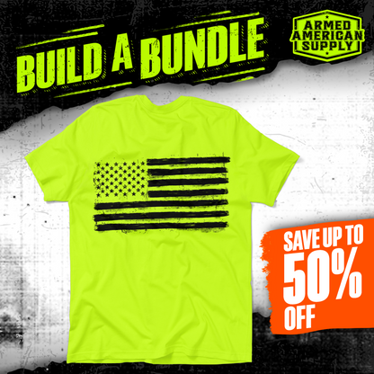 Old Glory - Safety Yellow Hi-Vis Pocket T-Shirt