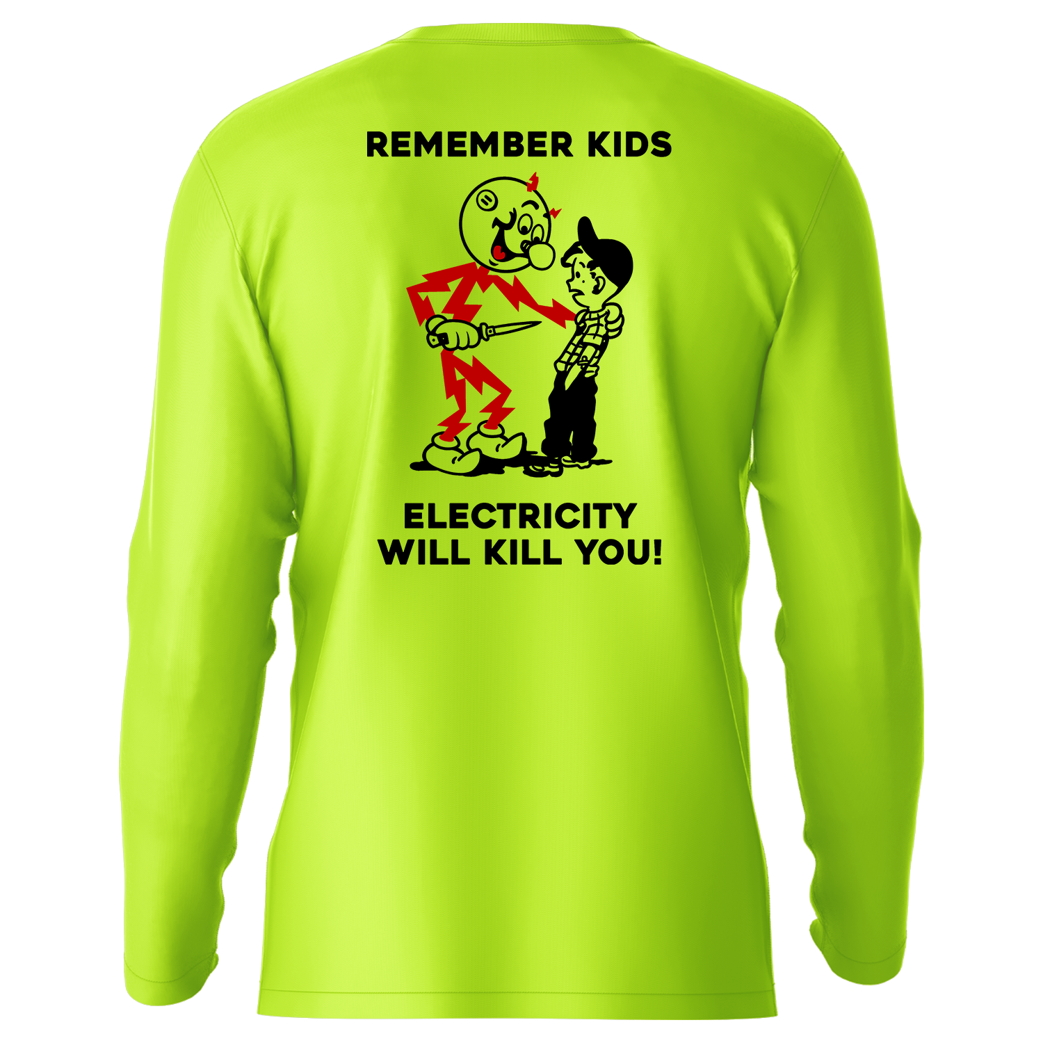 Remember Kids - Hi-Visibility UPF 50 Long Sleeve Sun Shirt