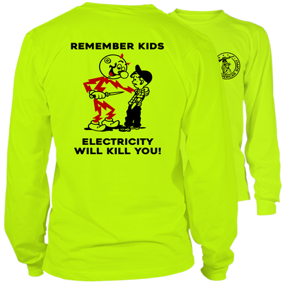 Remember Kids - Long Sleeve Hi-Vis T-Shirt