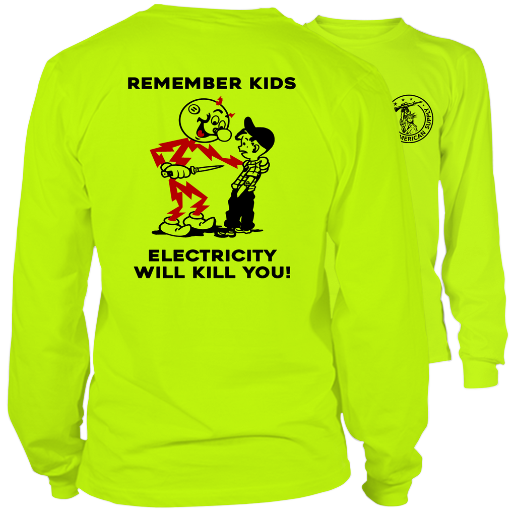 Remember Kids - Long Sleeve Hi-Vis T-Shirt