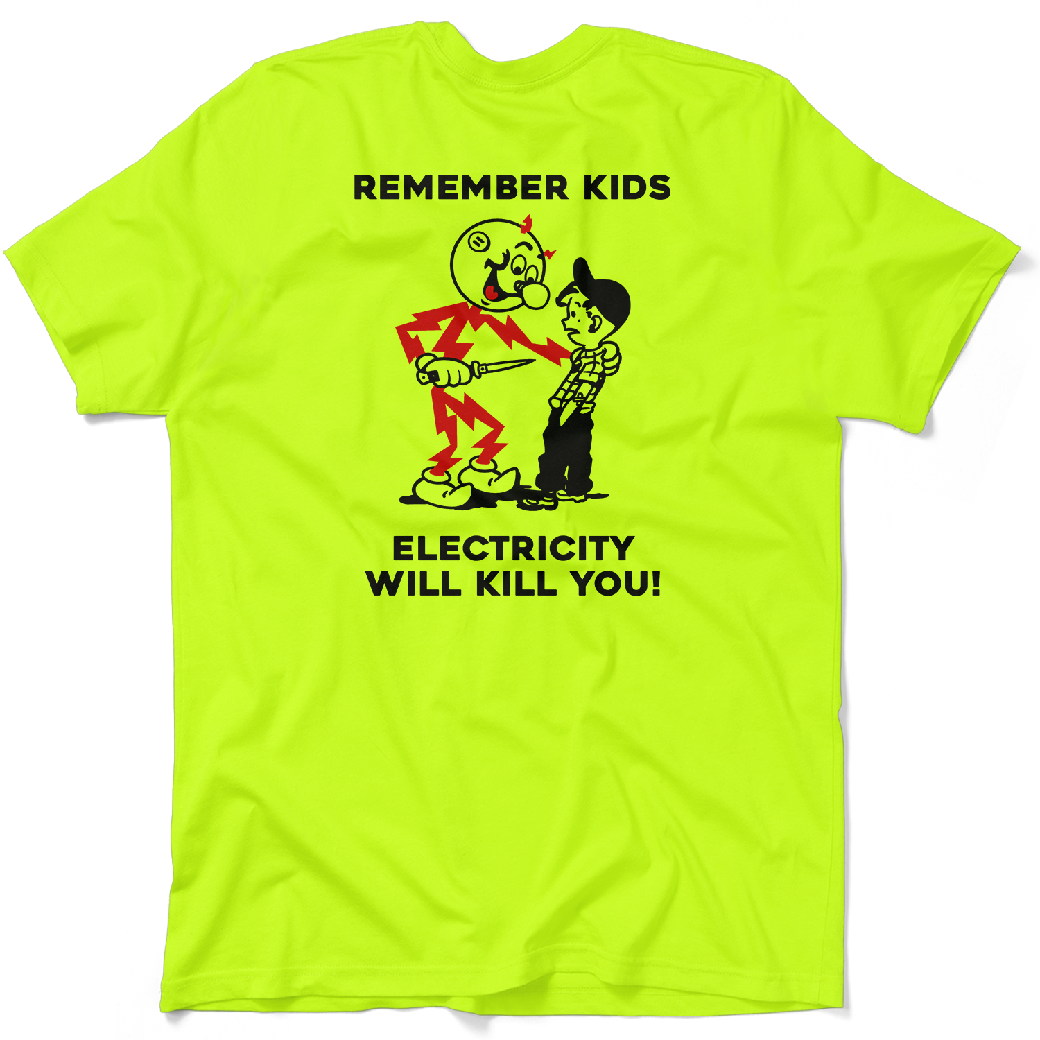 Remember Kids - Safety Yellow T-Shirt