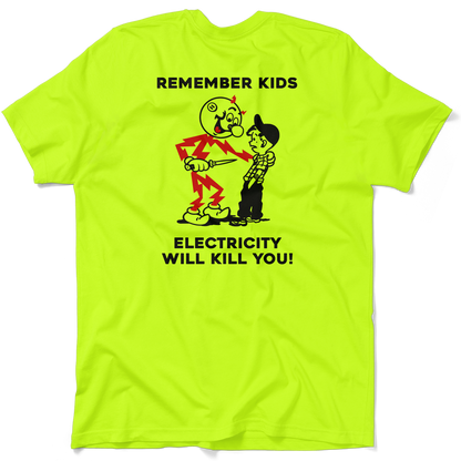 Remember Kids - Safety Yellow Pocket T-Shirt